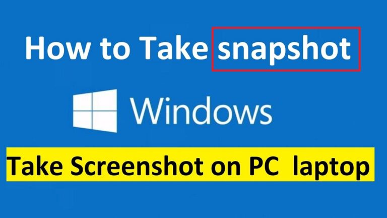 How to take a screenshot on a PC