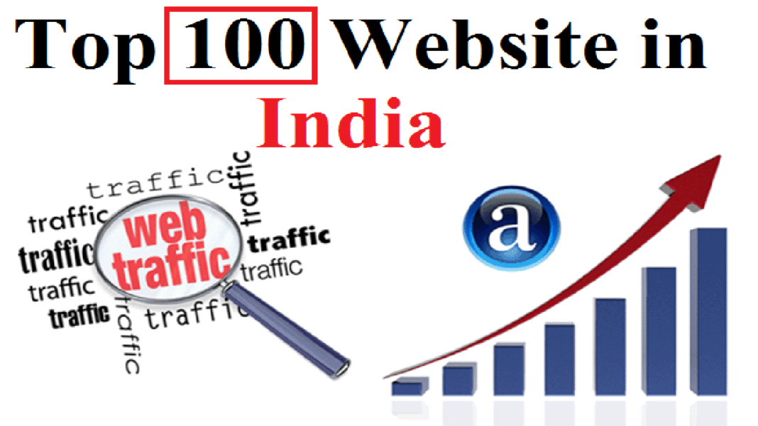 top 100 website in india