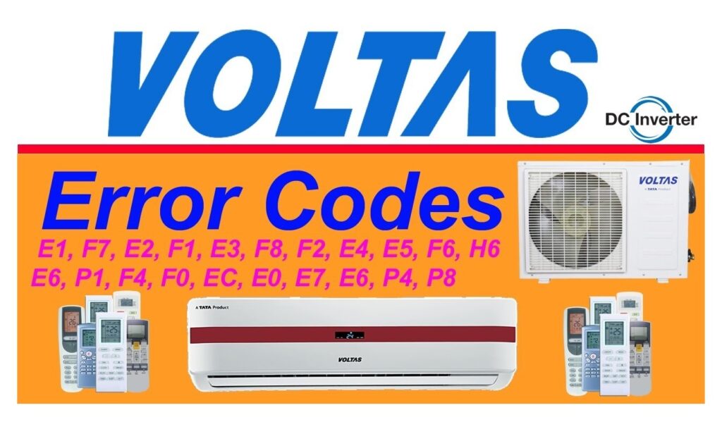 Voltas Air Conditioner Error Code Nawaz Blog