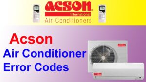 Acson Air Conditioner Error Codes