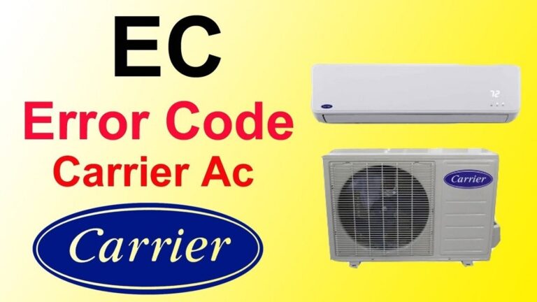 Carrier Air Conditioning Error Code