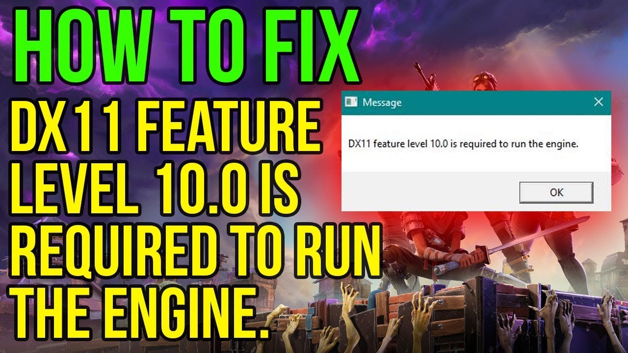 Dx11 feature Level 10.0 is. Dx11 feature Level 10.0 is required to Run the engine Ark. Ошибка dx11 feature Level 10.0 is required to Run the engine как исправить. DX 11 feature Level 10.0 is required Run the engine решение.