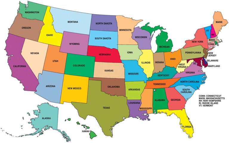 How many states in the US